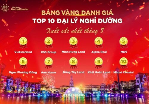 Css Group lọt top 10 đại lý nghỉ dưỡng xuất sắc nhất tháng 8